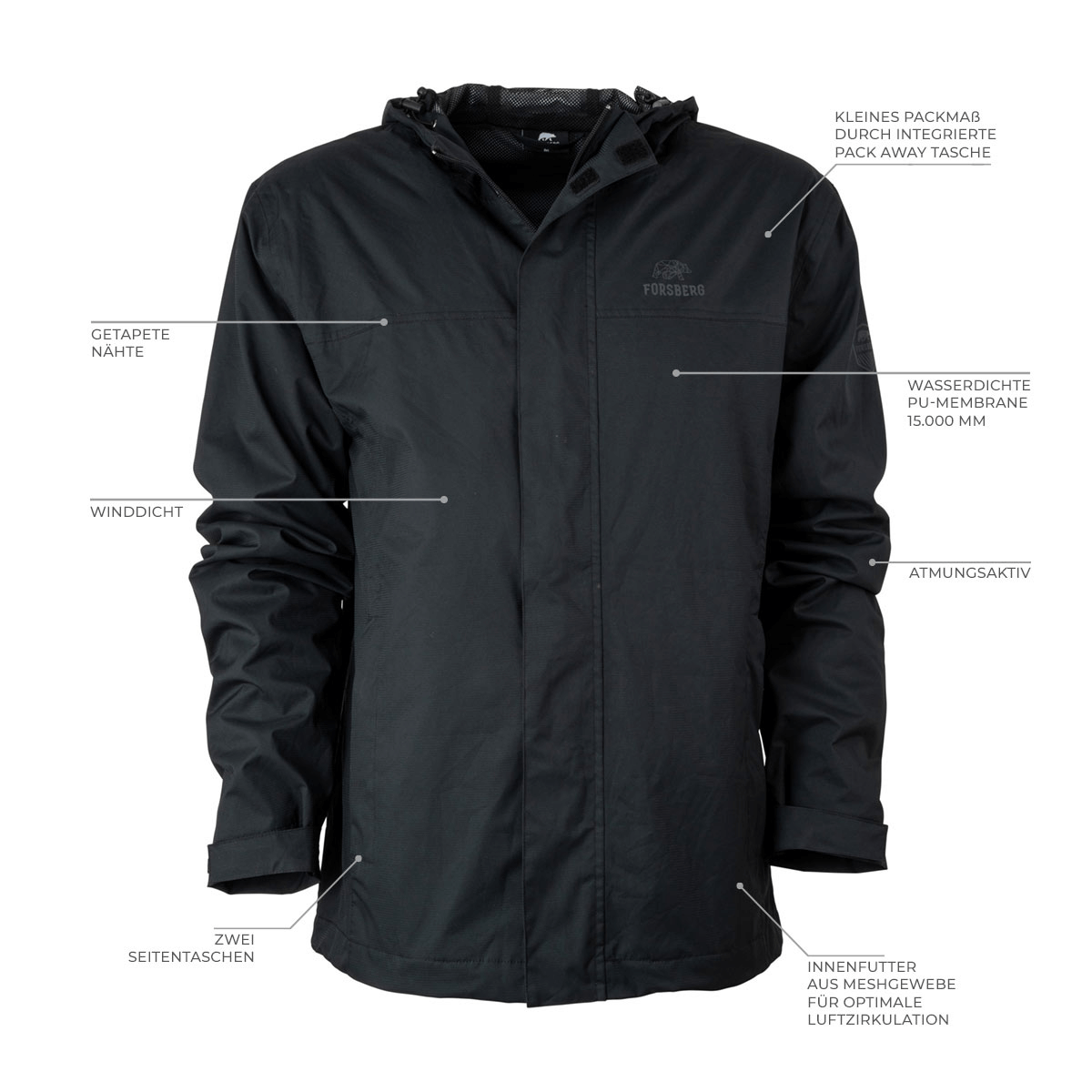 FORSBERG Vatten Allwetterjacke - 2