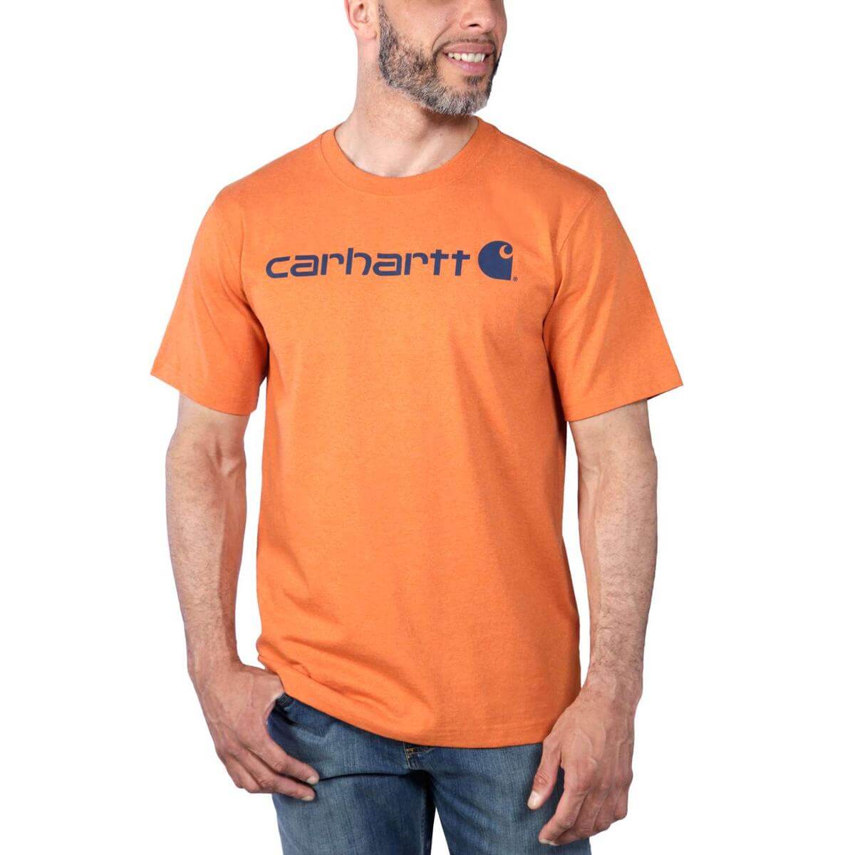 Carhartt Core Logo T-Shirt dicke Qualität - 11