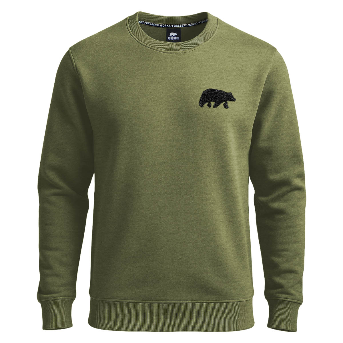 FORSBERG Sweatshirt mit Frottee Logo - 5