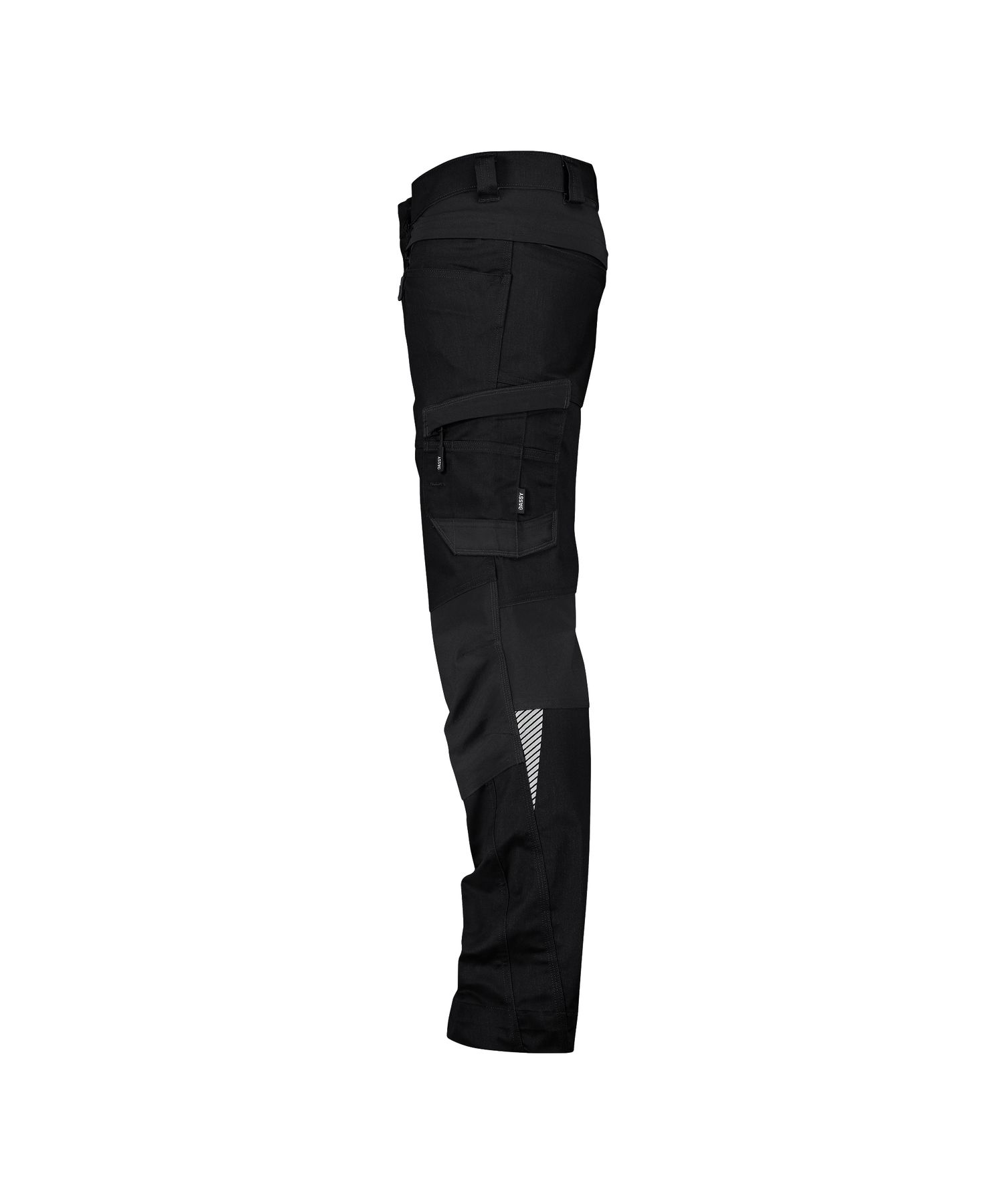 DASSY® Helix Next Stretch-Arbeitshose - 15, Hose, Cargohose, Schwarz, Taschen, Riemen
