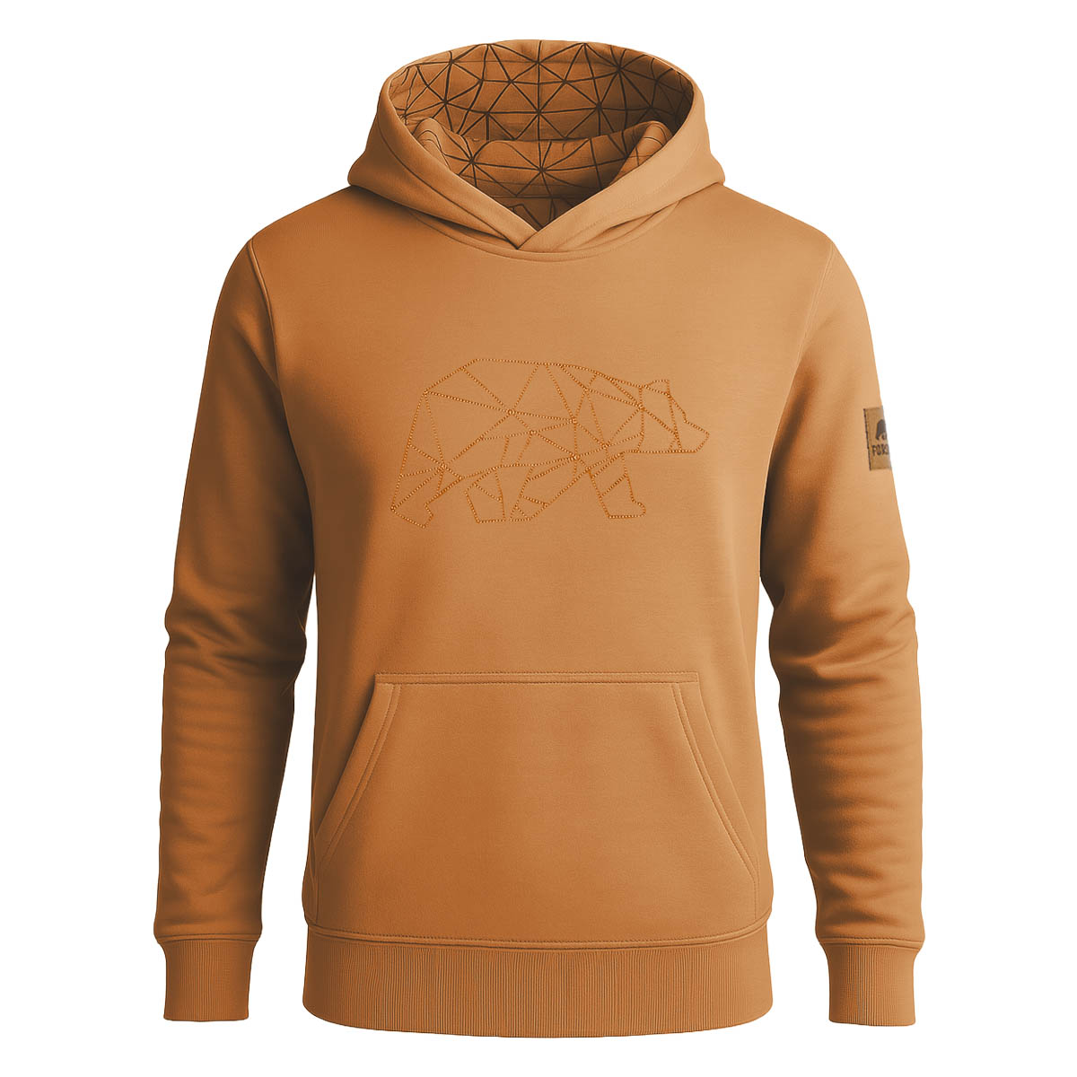 FORSBERG Hoodie mit gesticktem Polygonbär - 1