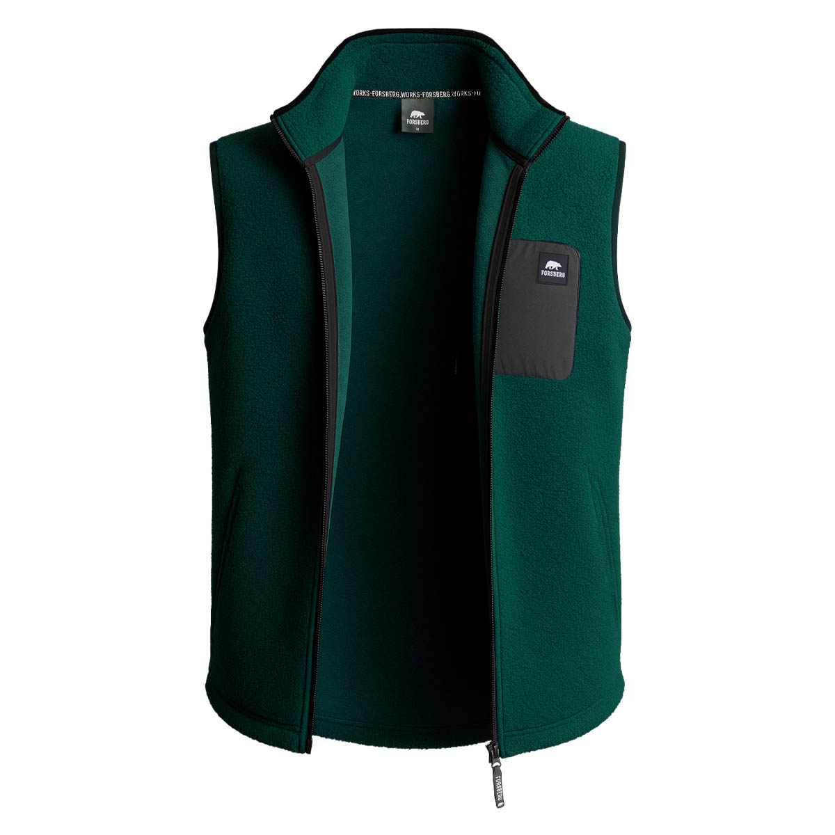 FORSBERG Webpelzweste mit Brusttasche - 6