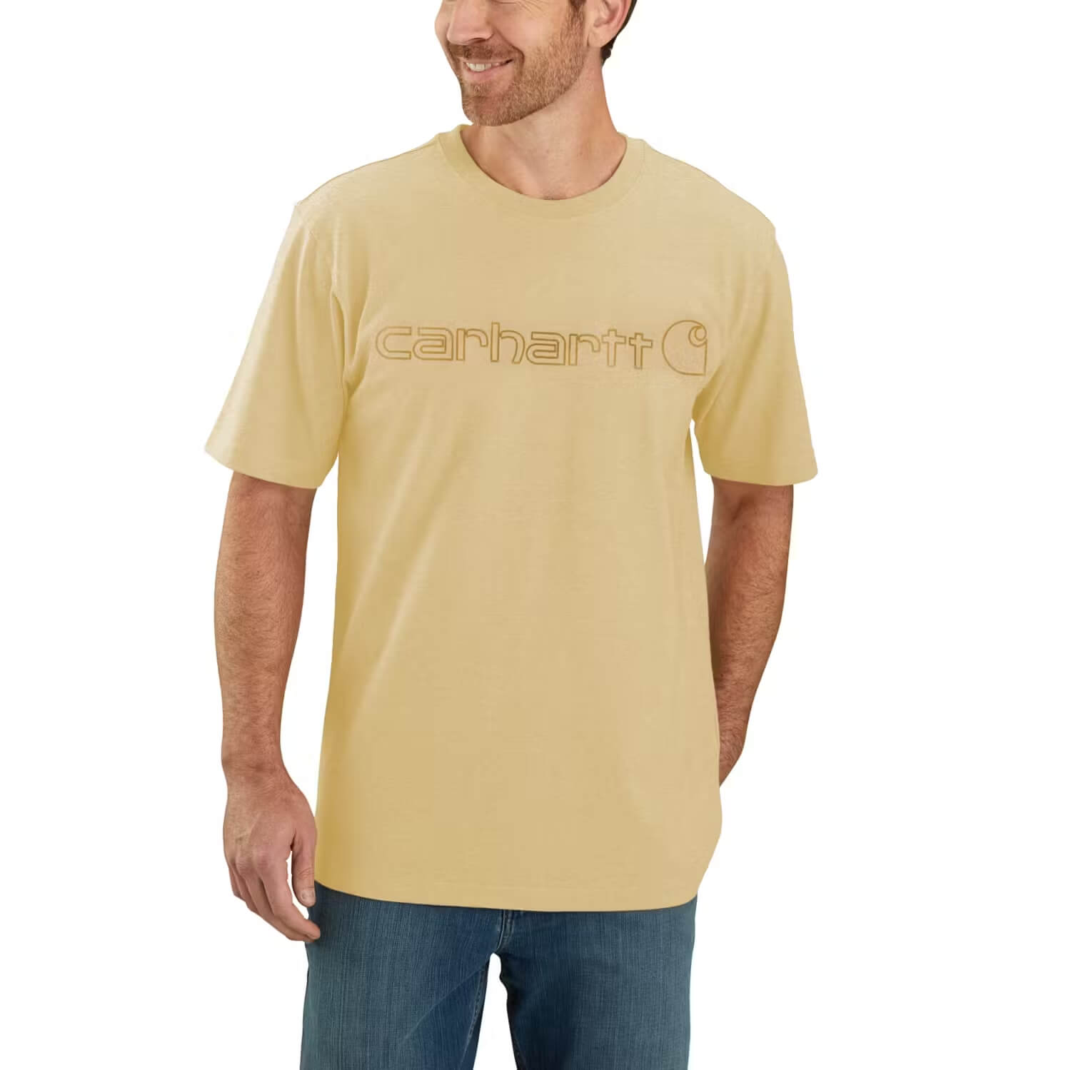 Carhartt Core Logo T-Shirt dicke Qualität - 20
