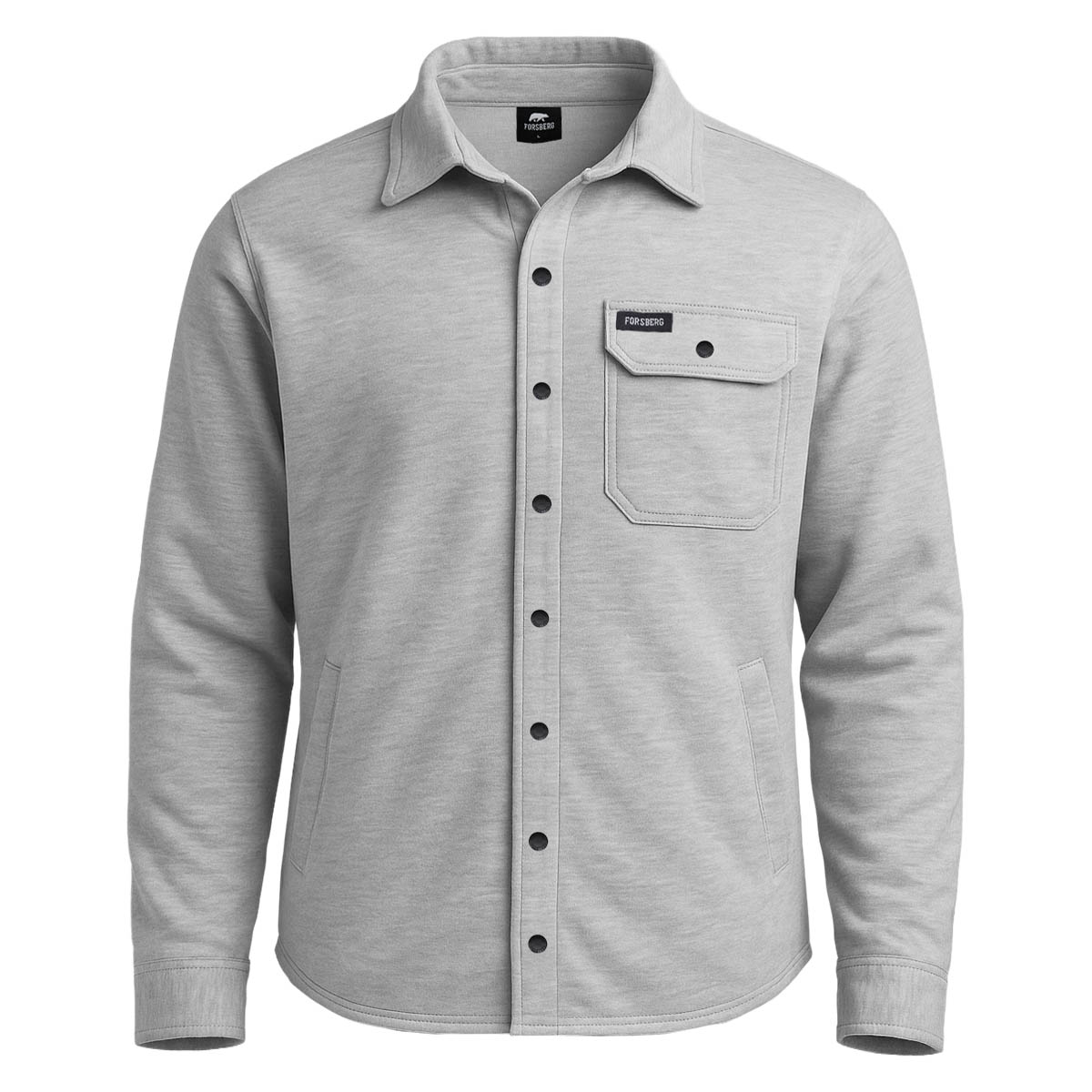 FORSBERG gefüttertes Sweathemd mit Brusttasche - 1