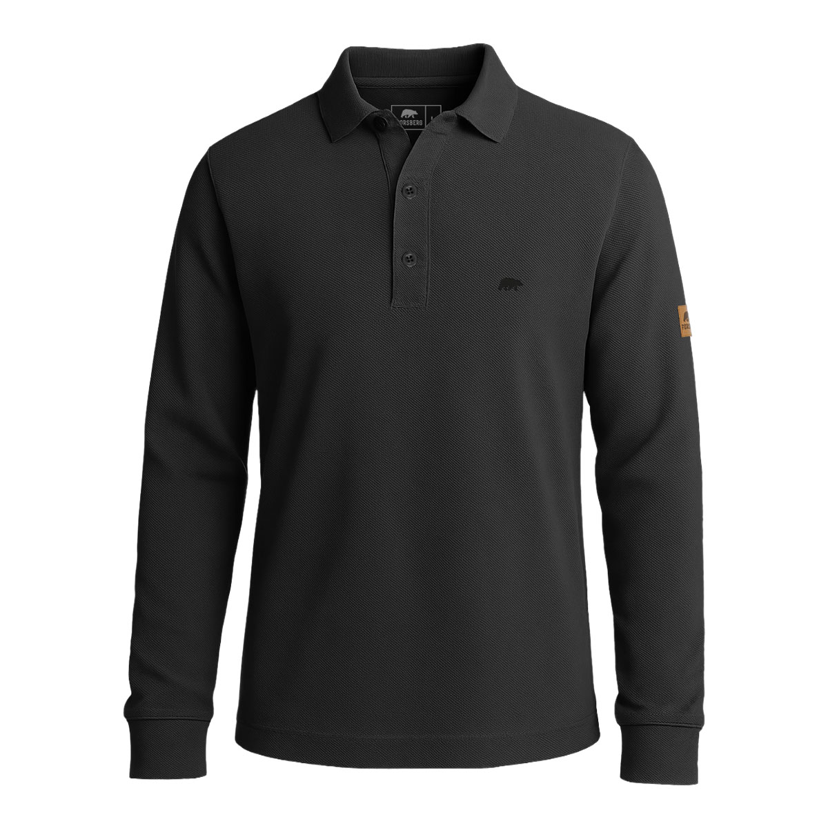 FORSBERG Langarm Poloshirt aus Baumwolle - 1