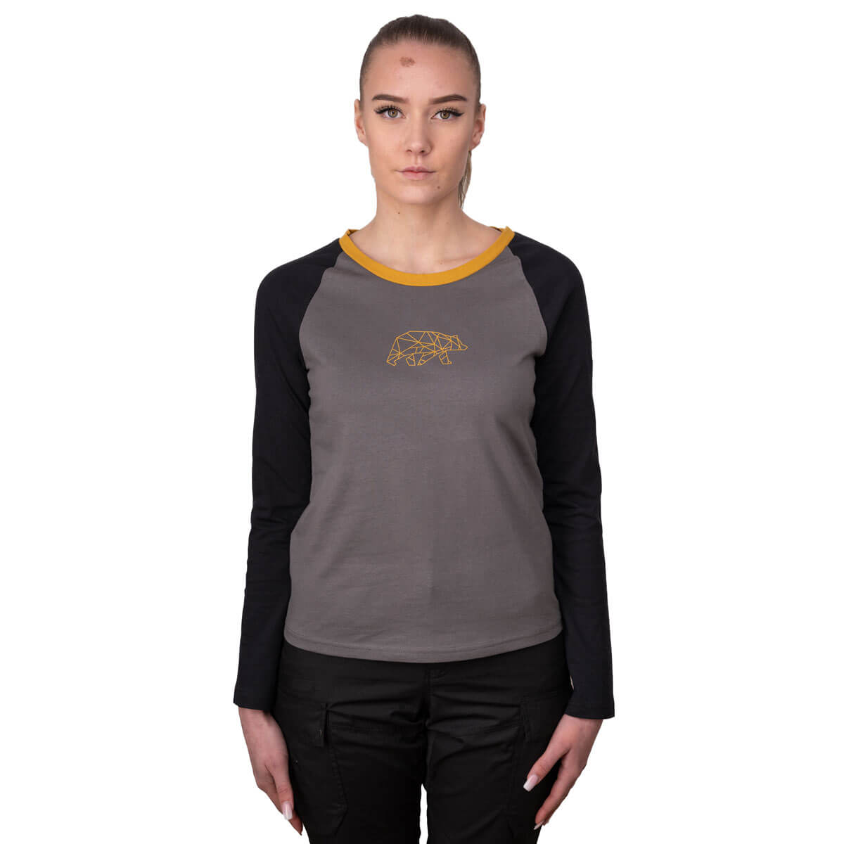 FORSBERG zweifarbiges Longsleeve mit Brustlogo Damen - 3