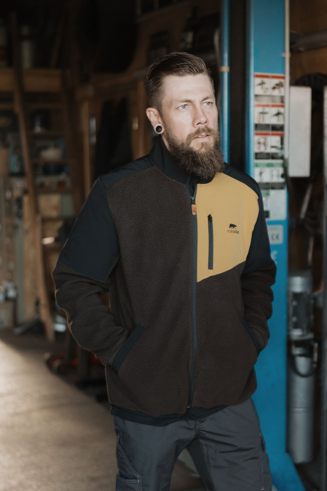 Mantel, Jacke, Fleece, Mann, Person