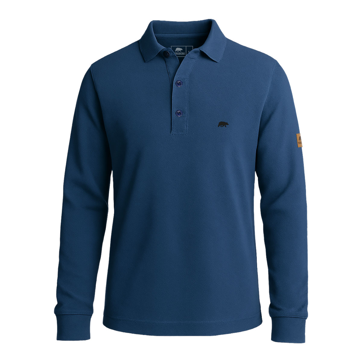 FORSBERG Langarm Poloshirt aus Baumwolle - 3